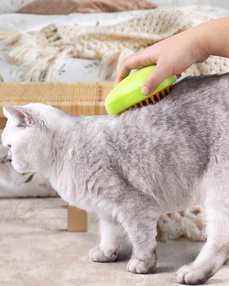 猫 毛づくろい Amazon.co.jp: 猫ブラシスチーム 3-in-1 蒸し猫ブラシ 猫の蒸れ